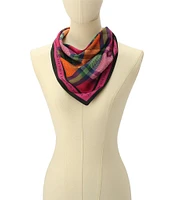 kate spade new york Grand Plaid Bandana Scarf