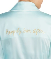 kate spade new york #double;Happily Ever After#double; Charmeuse Bridal Wrap Robe