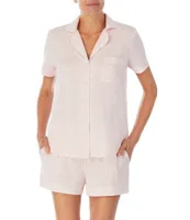 kate spade new york Heart Dot Modal Jersey Short Sleeve Notch Collar Shorty Bridal Pajama Set