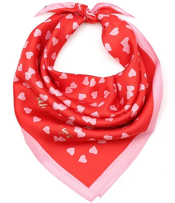 kate spade new york Heart Links Silk Square Scarf