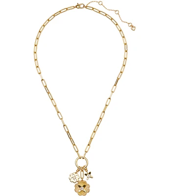 kate spade new york Heritage Bloom Charm Short Pendant Necklace