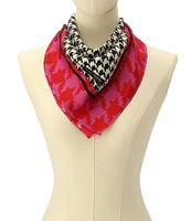 kate spade new york Houndstooth Silk Bandana Scarf