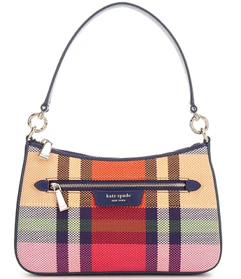 kate spade new york Hudson Grand Plaid Convertible Crossbody Bag