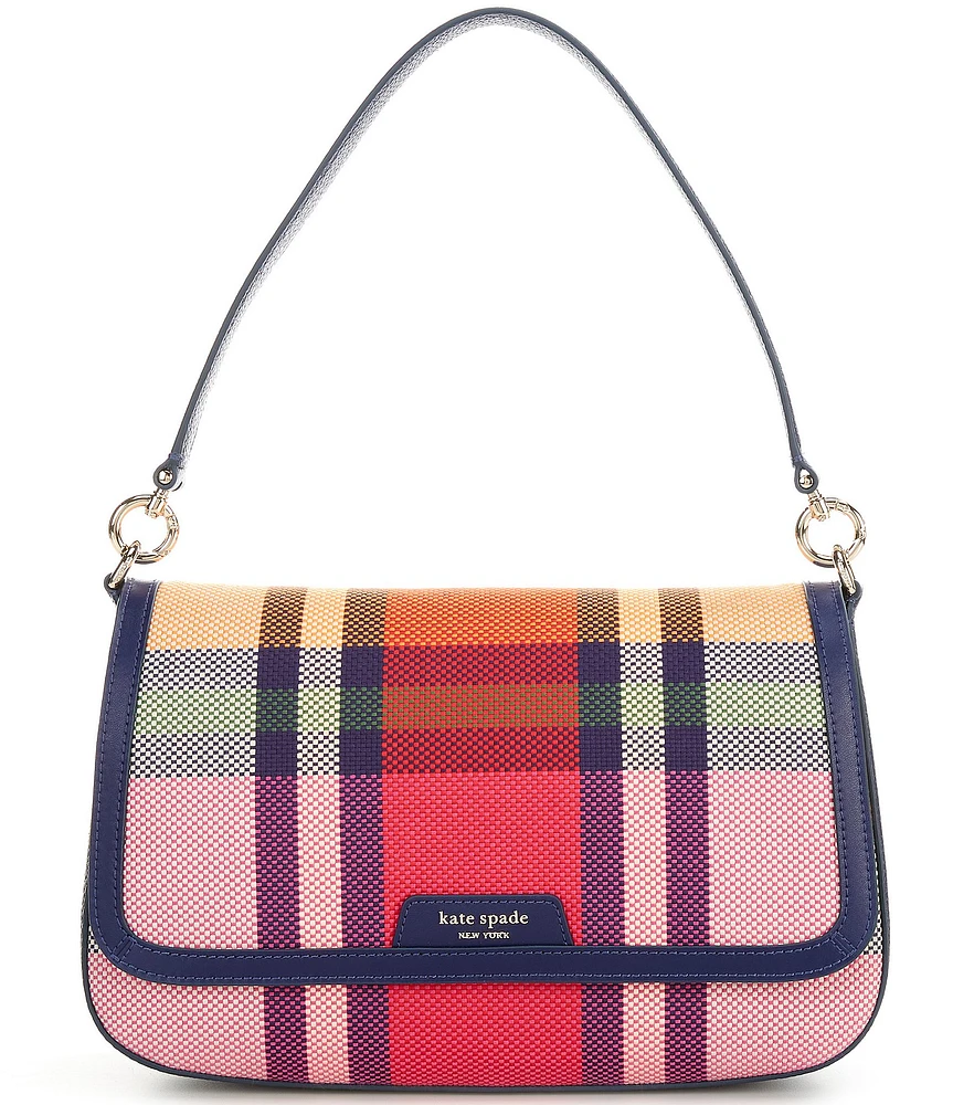 kate spade new york Hudson Grand Plaid Flap Shoulder Bag