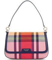 kate spade new york Hudson Grand Plaid Flap Shoulder Bag