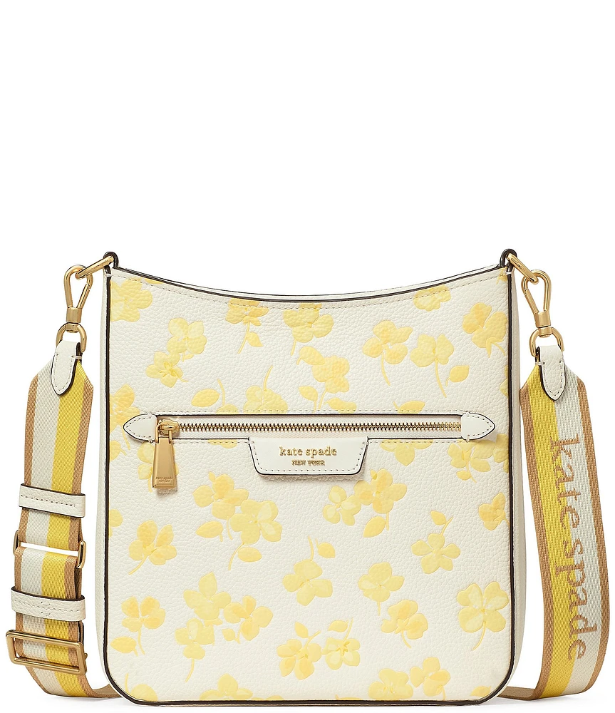 kate spade new york Hudson Spring Pansies Messenger Crossbody Bag