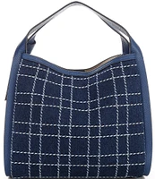 kate spade new york Knott Denim Check Medium Tote Bag