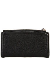 kate spade new york Knott Pebbled Leather Zip Slim Wallet