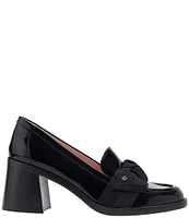 kate spade new york Leandra Bow Detail Patent Leather Loafers