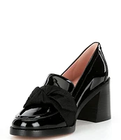 kate spade new york Leandra Bow Detail Patent Leather Loafers