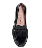 kate spade new york Leandra Bow Detail Patent Leather Loafers