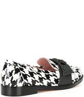 kate spade new york Leandra Bow Houndstooth Printed Loafers