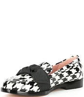 kate spade new york Leandra Bow Houndstooth Printed Loafers