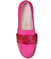 kate spade new york Leandra Bow Leather Loafers