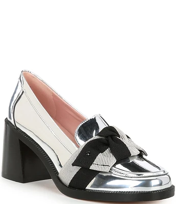 kate spade new york Leandra Leather Bow Loafer Pumps