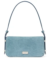 kate spade new york Liv Denim Suede Small East-West Shoulder Bag