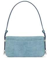 kate spade new york Liv Denim Suede Small East-West Shoulder Bag