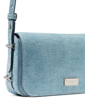 kate spade new york Liv Denim Suede Small East-West Shoulder Bag