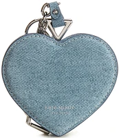 kate spade new york Liv Heart Denim Suede Coin Purse