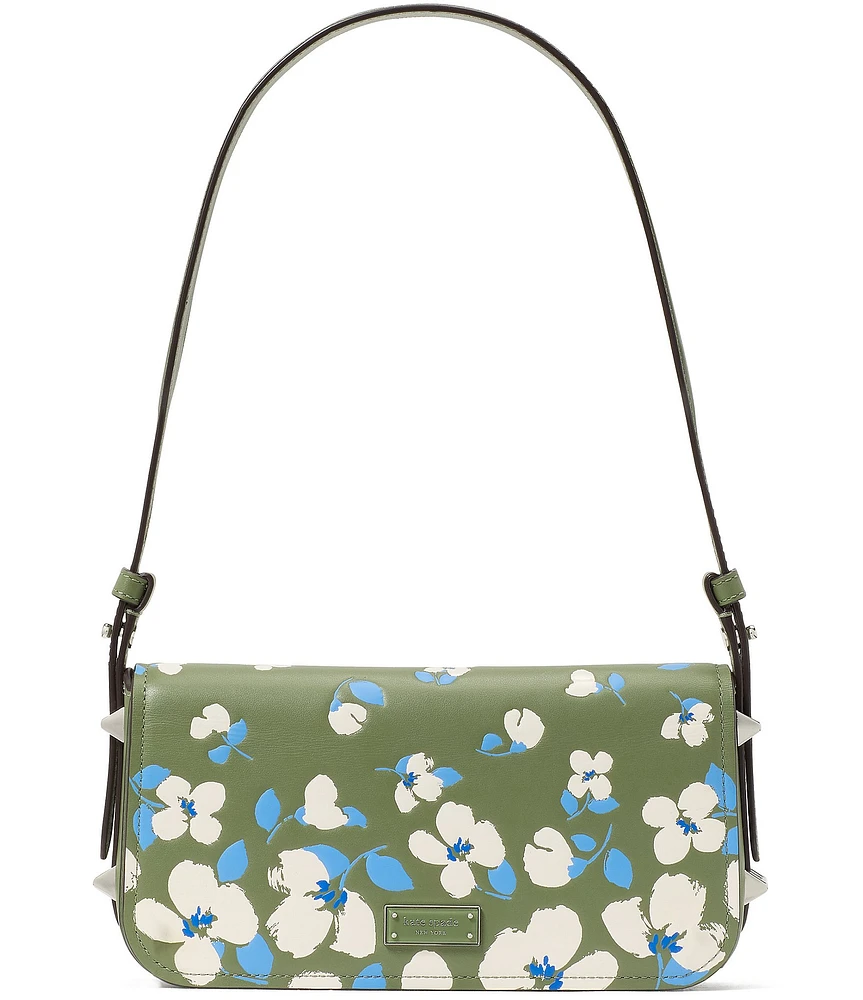 kate spade new york Liv Painterly Bouquet Embossed Leather Small East West Shoulder Bag