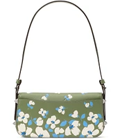 kate spade new york Liv Painterly Bouquet Embossed Leather Small East West Shoulder Bag