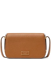 kate spade new york Liv Pebble Leather Small Flap Crossbody Bag