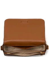 kate spade new york Liv Pebble Leather Small Flap Crossbody Bag