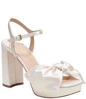 kate spade new york Lucie Big Bow Platform Dress Sandals