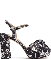 kate spade new york Lucie Tropical Foliage Floral Print Platform Sandals