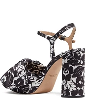 kate spade new york Lucie Tropical Foliage Floral Print Platform Sandals