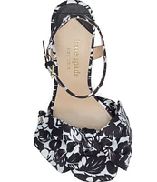 kate spade new york Lucie Tropical Foliage Floral Print Platform Sandals