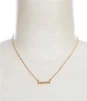 kate spade new york Mama Said Pave Collar Necklace