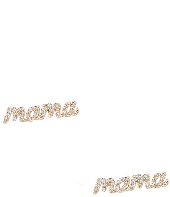 kate spade new york Mama Said Pave Stud Earrings