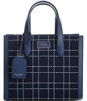 kate spade new york Manhattan Denim Check Small Tote Bag