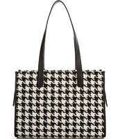 kate spade new york Manhattan Houndstooth Tweed Large Market Tote Bag