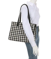 kate spade new york Manhattan Houndstooth Tweed Large Market Tote Bag