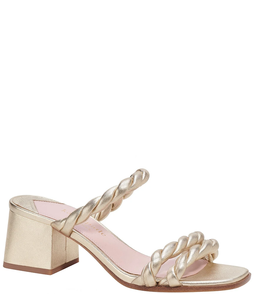 kate spade new york Nina Twisted Leather Dress Sandals