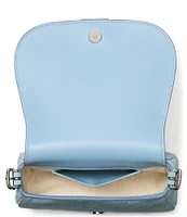 kate spade new york Nouveau Denim Suede Mini Saddle Crossbody Bag