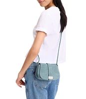 kate spade new york Nouveau Denim Suede Mini Saddle Crossbody Bag