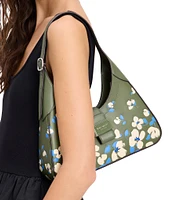 kate spade new york Nouveau Painterly Bouquet Embossed Small Shoulder Bag