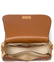 kate spade new york Nouveau Straw Medium Saddle Crossbody Bag