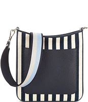 kate spade new york Parisian Navy Stripe Messenger Crossbody Bag