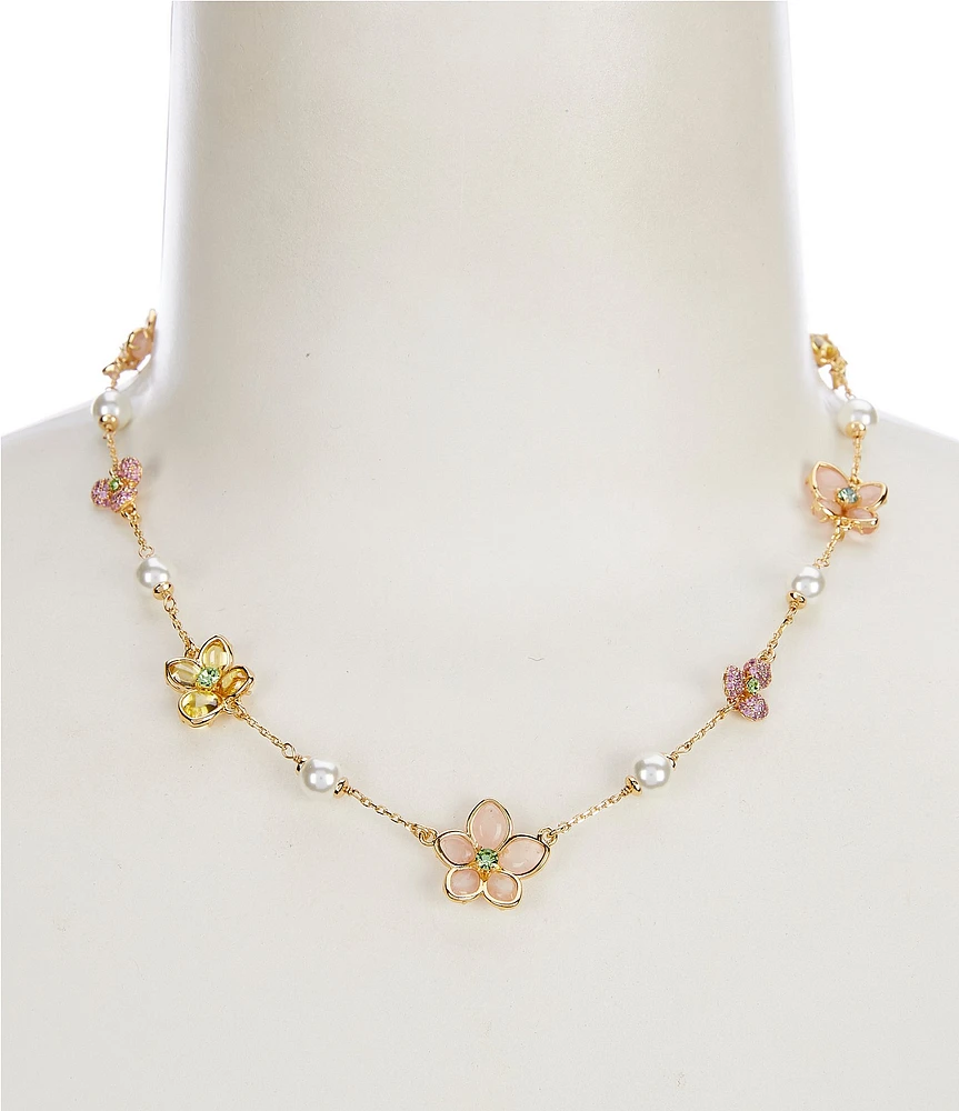 kate spade new york Pastel Petals Scatter Collar Necklace