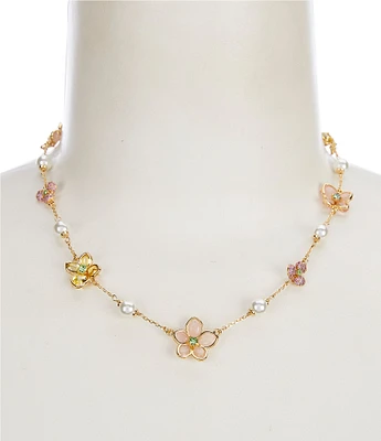 kate spade new york Pastel Petals Scatter Collar Necklace