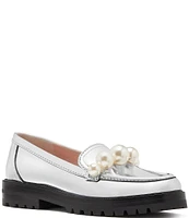 kate spade new york Posh Pearl Mirror Metallic Loafers