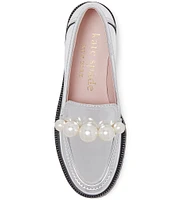 kate spade new york Posh Pearl Mirror Metallic Loafers