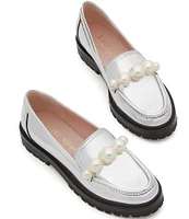 kate spade new york Posh Pearl Mirror Metallic Loafers