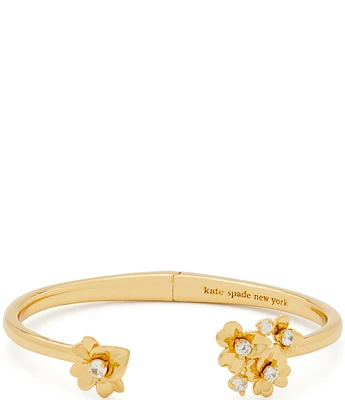 kate spade new york Precious Pansy Crystal Cuff Bracelet