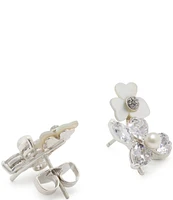 kate spade new york Precious Pansy Pearl and Crystal Cluster Stud Earrings