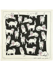 kate spade new york Pretty Kitty Silk Square Scarf